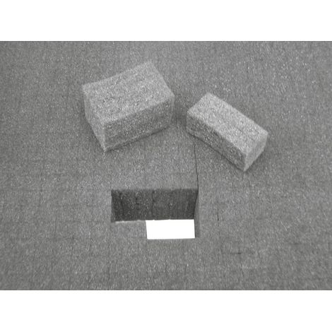 Inserto de espuma viso precortado organización herramientas 90x625x525 mm