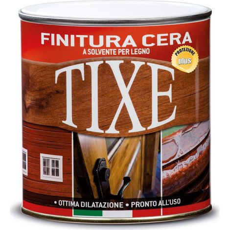 Finitura cera a solvente per legno neutro trasparente satinato 750 ml tixe (1/2)