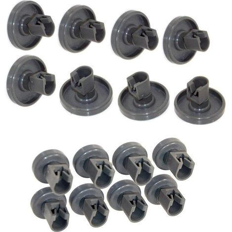Roulettes Lave Vaisselle Electrolux Set Universel Complet de Roues pour Panier Supérieur et Inférieur Compatible avec Faure, Zanussi, AEG, Electrolux (1/4)