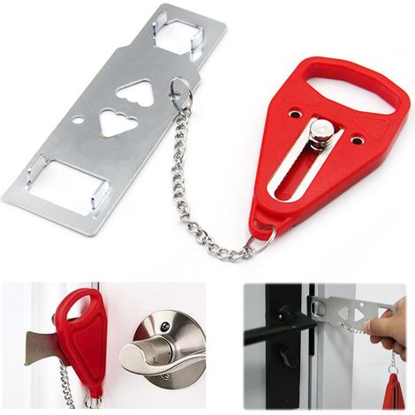 Portable Door Lock - Anti-Theft Travel Lock for Added Safety and Privacy in Hotels and Homes (1/5)