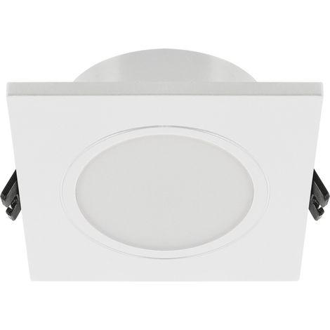 Spot encastrable salle de bain carré blanc 1xGU10 20W FANTA Struhm (1/3)