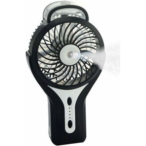 Mini ventilateur brumisateur portable USB avec brume de refroidissement personnelle - Batterie rechargeable - Ventilateur de refroidissement portable pour la maison, le bureau et les voyages (1/5)