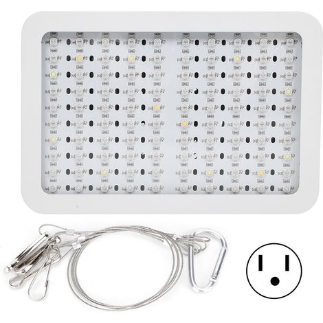Panneau de culture lumineux 100LEDs 1000W, spectre complet pour plantes, double interrupteur, pour semis et floraison, prise US 85-265V (1/5)
