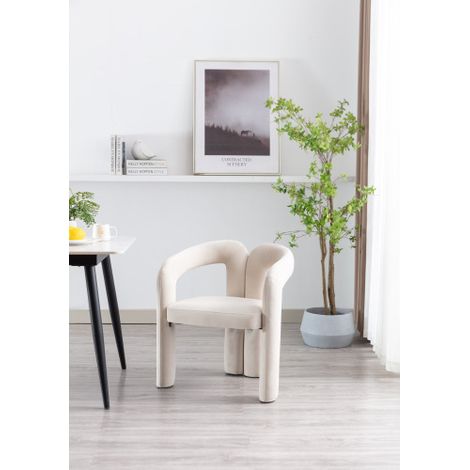 Chaises de salle à manger modernes — Sièges rembourrés / Chaises de repas / Chaises d'appoint décoratives  sièges d'appoint esthétiques adaptés aux salons et aux cuisines  Lot de 2. (1/3)