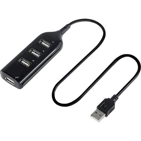 Hub USB 2.0 à 4 ports haute vitesse, multi-ports USB pour PC Windows (1/4)