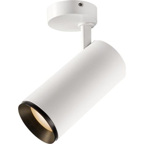 Plafonnier LED NUMINOS® L intérieur blanc/noir LED 28W 24° UGR  19 - SLV - 1004294