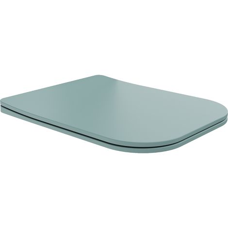 Mexen Teo asiento de inodoro de cierre suave slim, duroplast, verde claro mate - 39840048 (1/4)