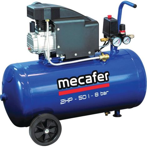 Compresseur Mecafer 50l Puissant Et Lubrifié Pour Durabilité - Mecafer