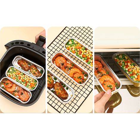 Barbecue en boîte aluminium, friteuse à air chaud, four domestique, cuisson au four, papier aluminium, assiettes et bols spéciaux, barbecue jetable commercial (1/5)