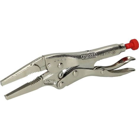 KS Tools Langbacken-Gripzange, 125mm - 115.1177