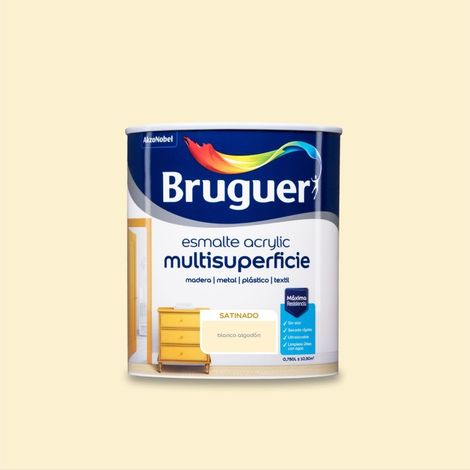 Esmalte acril sat. 750 ml bl/alg int/ext s/olor bruguer