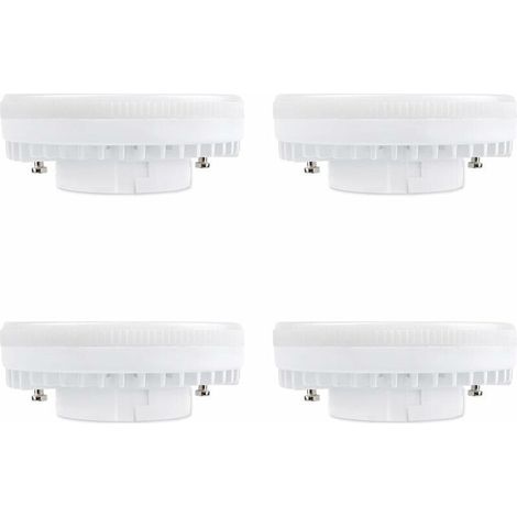 Ampoule GX53 LED 9W. Blanc Froid 6000K. 120°. Équivalent Lampe CFL GX53 15W-18W. 900LM. Non-dimmable. Spot LED Encastrable pour Meuble Cuisine/Plafond/Armoire. lot de 4 (1/5)