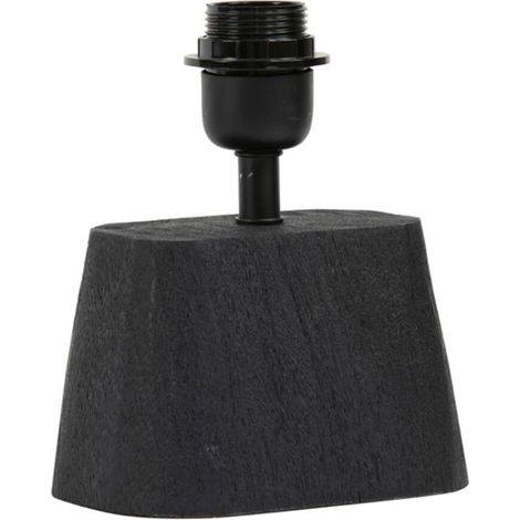 Light & Living - tischlampe - Kardan - schwarz - holz - einzelne