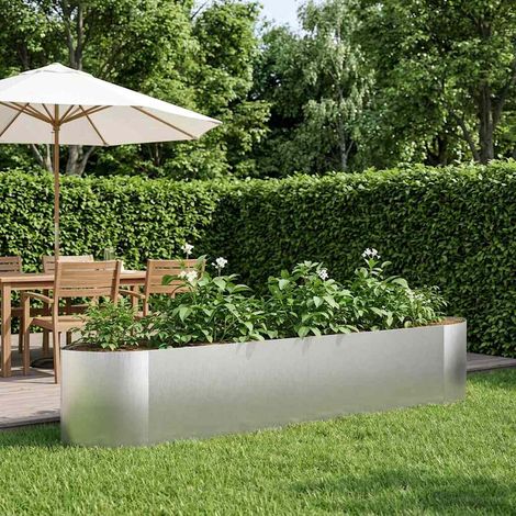 vidaXL Jardin surélevé Acier inoxydable 220 x 40 x 40 cm Acier