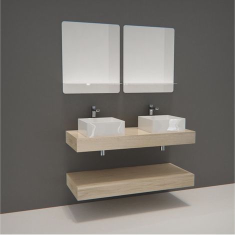 mobile lavabo doppio + lavabo + specchio WILL