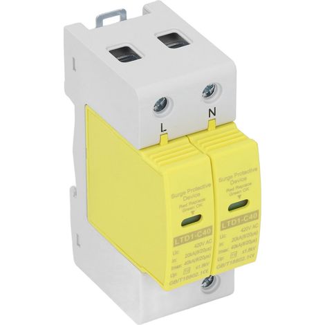 Parafoudre LTD1-C40 2P 20-40kA 420V AC Protection surtension Modulaire (1/5)