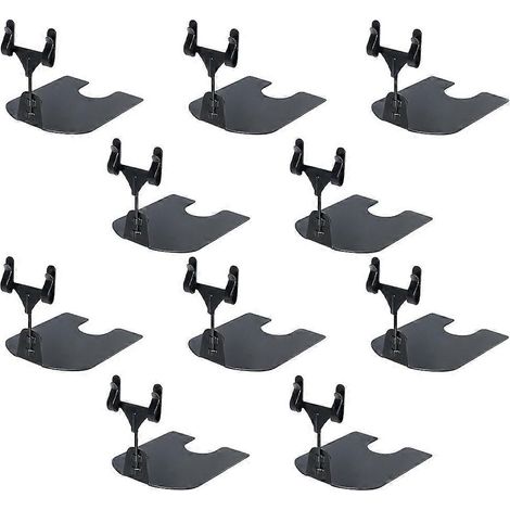Lot de 10 pinces porte-étiquettes de bureau pour affiches publicitaires et produits dérivés.-8X6.5X5cm-Black
