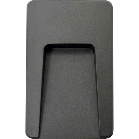 IluminaShop - Baliza de Superficie Led Wall High Negro 3W IP65 Blanco Calido 3000K (1/2)