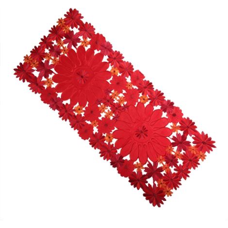 Nappe de Noël rouge, vaisselle, décoration de table, centre de table, décorations d'intérieur, cadeau idéal pour la famille 87 (1/5)