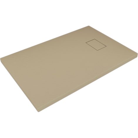 Piatto doccia tortora effetto pietra rettangolare mod. Strong 90x120 cm