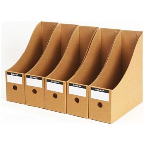 5 Niveaux Boîte de Stockage du Papier A4 Porte-Documents Porte-Revues Organisateur Tiroir pour Bureau Maison DIY Conteneur (1/4)