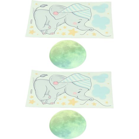 2er-Set Leuchtende Wandaufkleber zum Selbermachen, selbstklebende Wandtattoos fürs Schlafzimmer (1/5)