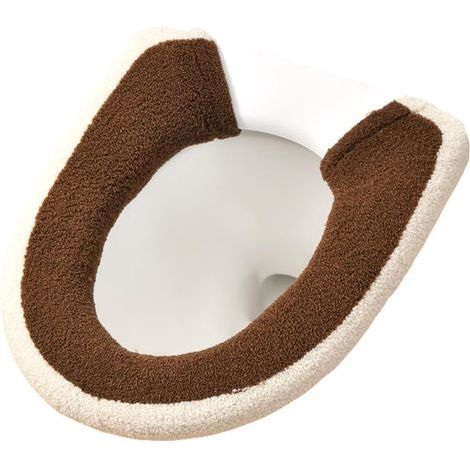 CCYKXA Luxury Thick Antibacterial Toilet Seat Cover - Warm - Universal - Beige (1/5)