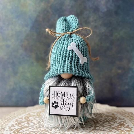 Gnome - Figurine En Peluche De Noël - Décoration De Table Pour Fête De Fin D Année - Hauteur 23 Cm - 1 Pièce (1/5)
