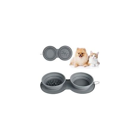 Bols pliables en silicone pour chien et chat, antidérapants, portables –