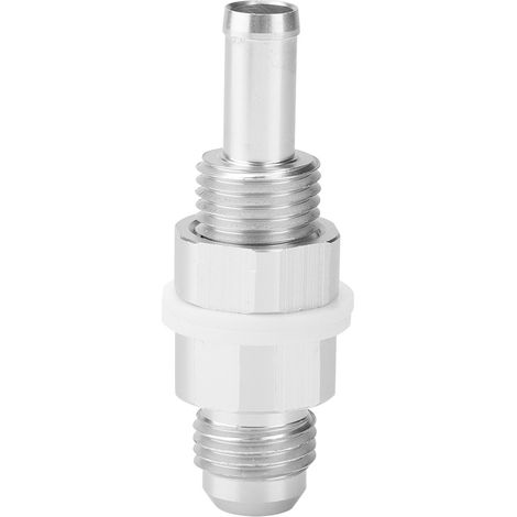 Raccord réservoir carburant mâle flare AN6 vers embout cannelé 5/16, fixation cloison, pièce auto tuning (1/3)
