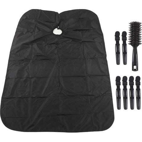 Cape de Coupe Cheveux Grand Format, Cape Professionnelle Coiffure avec Col Élastique, Douce Cape de Barbier Adulte, Lot de 2 (1/5)