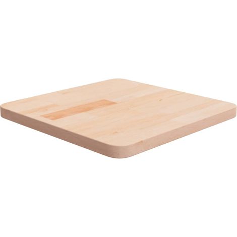 Tischplatte Quadratisch 40x40x2,5 cm Eichenholz Unbehandelt
