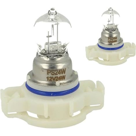 CARALL 2 bombillas de coche de 12V, luz de cruce, luz de carretera, faros antiniebla, etc. (PS24W FF 12V 24W PG20-3) (1/5)