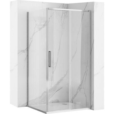 REA DUSCHKABINE RAPID SLIDE CHROME 140X90