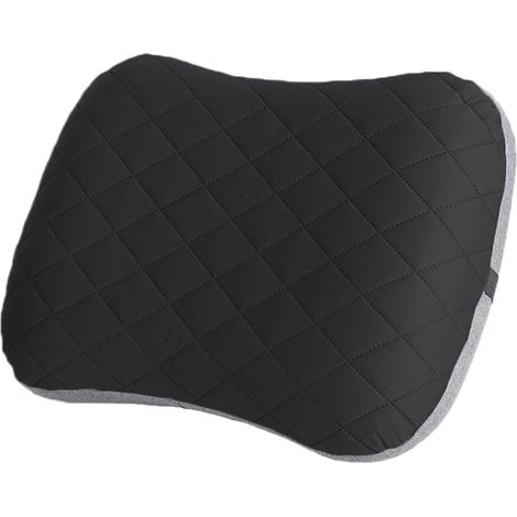 Coussin Gonflable Portable - 46 x 32 x 12 cm - Pour Camping Voyage En Avion Voiture Bureau - Noir - 1 Pièce