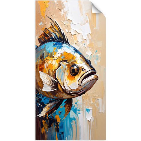 Selbstklebendes Poster – Wandsticker Fisch Meerestier 40x80 cm (1/3)