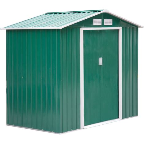 Casetta Box da Giardino in Lamiera 213x127x185 cm (1/5)