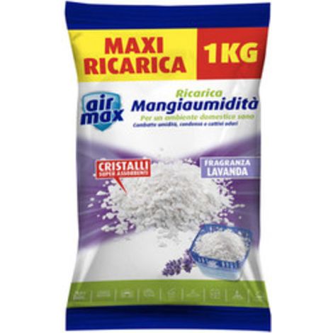 AIRMAX ASSORBIUMID. SALI RICARICA 1KG LAVANDA PZ 12,0