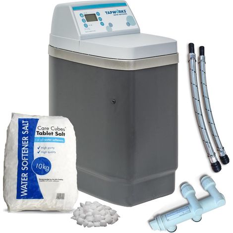 Tapworks NSC11PRO Water Softener Easyflow Metered - Full Installation Kit + Salt