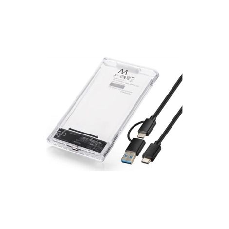 EW7064 caja para disco duro externo Caja externa para unidad de estado sólido (SSD) Transparente 2.5