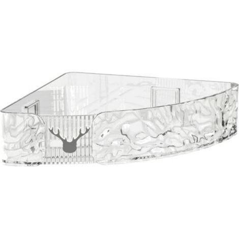 Étagère d'angle murale polyvalente, moderne, exquise, peu encombrante, flottante pour salle de bain et cuisine (1/5)
