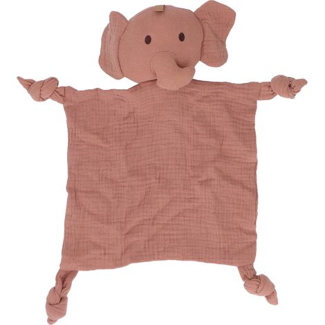 Lot de 2 couvertures de sécurité bébé en coton doux, séchage rapide, lavable, jouet d'apaisement pour nouveau-né, marron (1/5)