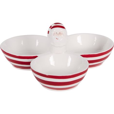 Table Passion - Service apéritif de Noël 3 compartiments 9,5 cm