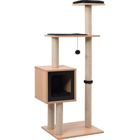 Cat Tree with Sisal Scratching Mat 123 cm vidaXL