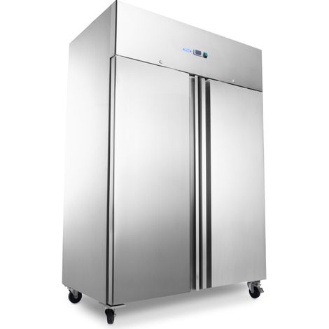 Congélateur professionnel 1200L 6 étagères réglables GN 2/1 sur roulettes avec éclairage LED - Maxima