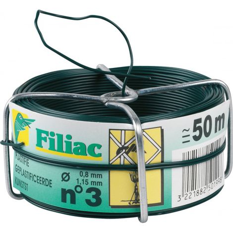 Verzinktes, plastifiziertes Draht 1,15 mm, 50 m, Grün Nr. 3