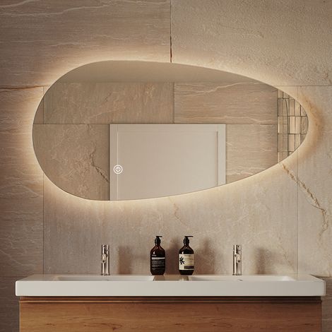 LOMAZOO miroir de salle de bain Adana avec éclairage LED 120 x 61 (1/5)