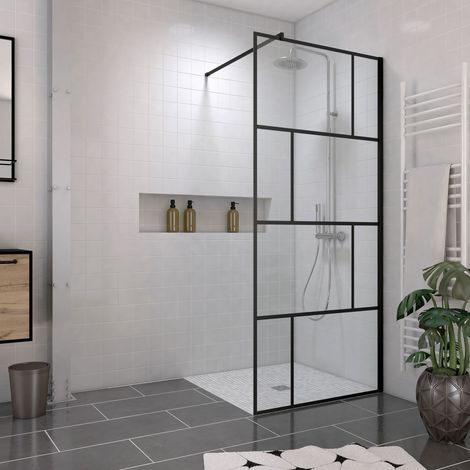 Pack Mampara 90x195 + Plato Alicatable 90x90 Recortable - Desagüe Vertical