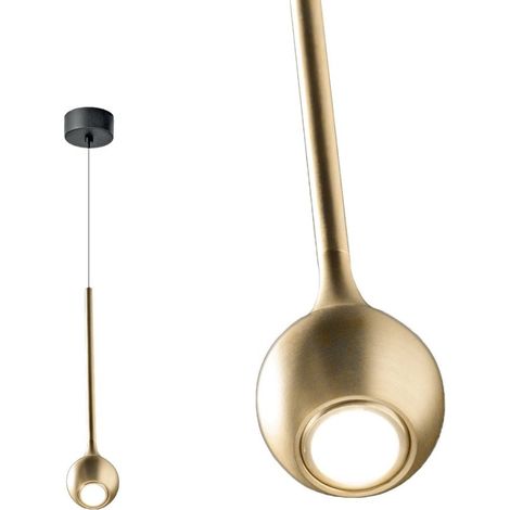 Lustre classique gea luce ursula sp o led suspension en aluminium