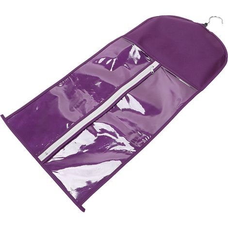 Sac de Rangement pour Extensions Capillaires Portable, Anti-Poussière avec Fermeture Éclair - Transport Voyage Quotidien Violet (1/5)